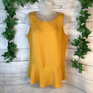 Rose + Olive Womens Sleeveless Blouse Size S Top Gold Womens Tank C
